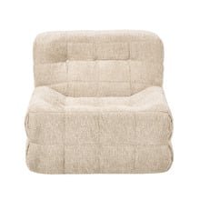 Zephyr Chenille Compressed Armless Lounge Chair